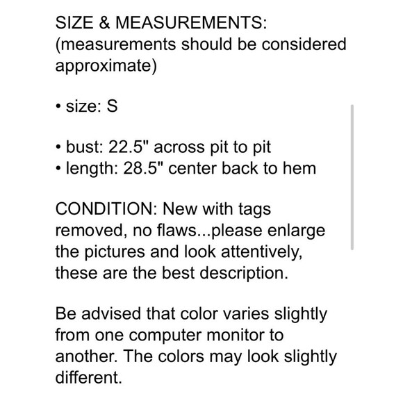 Wild Palms Button Oversize Slub-Knit Shirt Top Size S NWOT Blue Striped 3/4-Slv - Picture 9 of 10